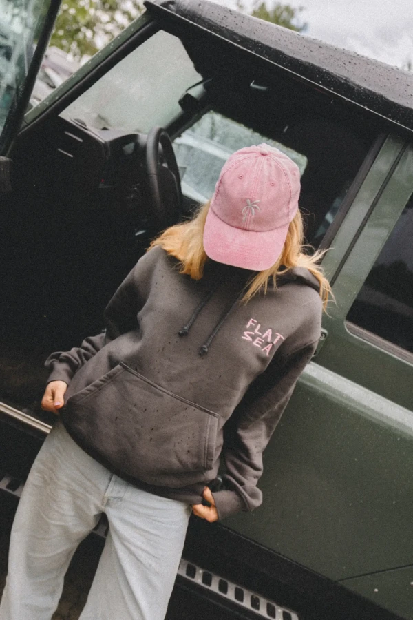 Czapka z daszkiem PALM - Vintage Pink / JUNGMOB