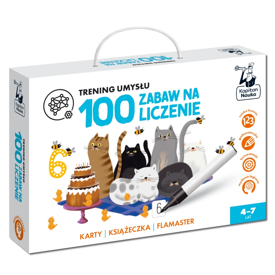 100 zabaw na liczenie. Kapitan Nauka. Trening umysłu / Kapitan Nauka 