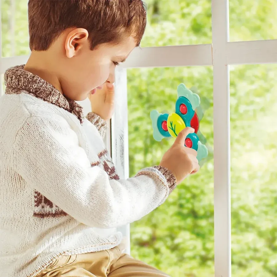 Spinner sensoryczny KOALA z przyssawką i gryzakiem / LUDI