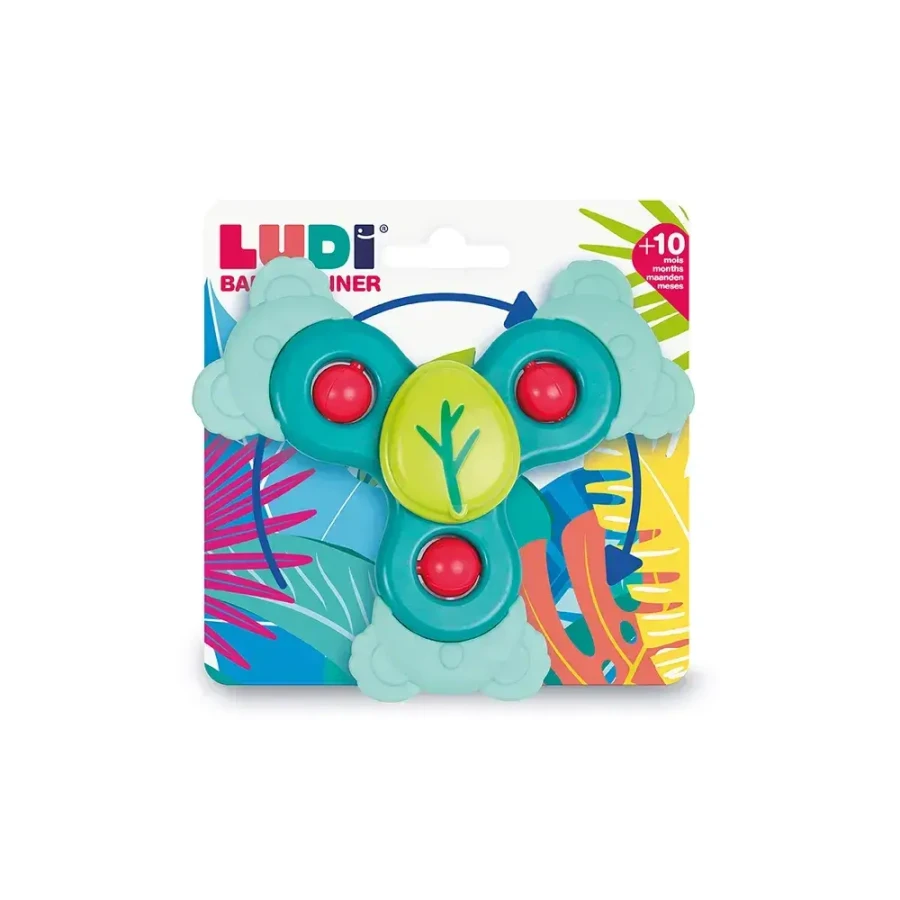 Spinner sensoryczny KOALA z przyssawką i gryzakiem / LUDI