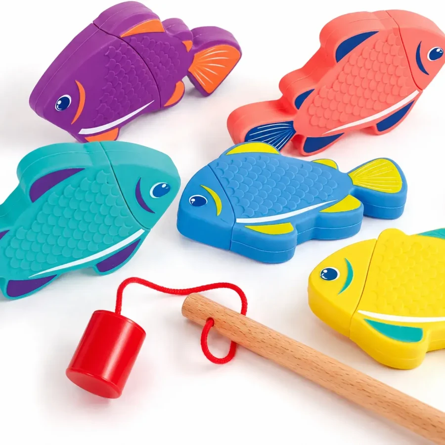Silikonowe rybki do łowienia na magnes / LUDI