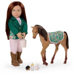 Lalka PHILIPPA 46cm - dżokejka ze źrebakiem i akcesoriami / OurGeneration