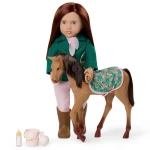 Lalka PHILIPPA 46cm - dżokejka ze źrebakiem i akcesoriami / OurGeneration