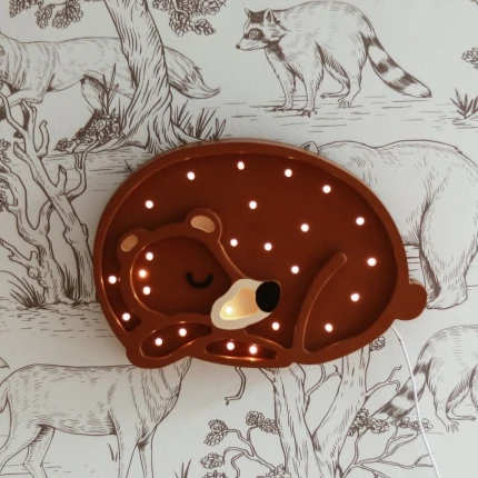 Lampa Little Lights Miś - Forest Brown / Little Lights