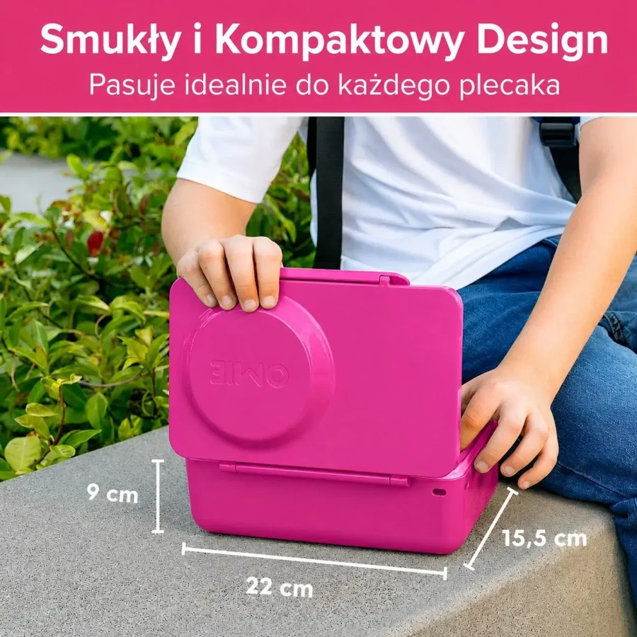 OMIEBOX UP lunch box z termosem, Pop Pink / OMIE