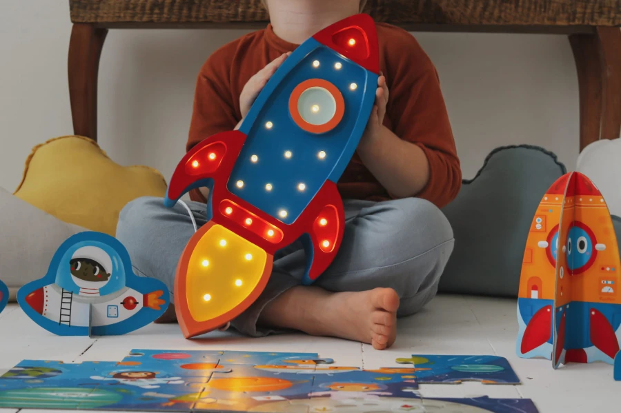 Lampa Little Lights Rakieta NAVY /Little Lights