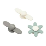Silikonowe spinnery z przyssawką 3szt. - beige / Vanilla Copenhagen