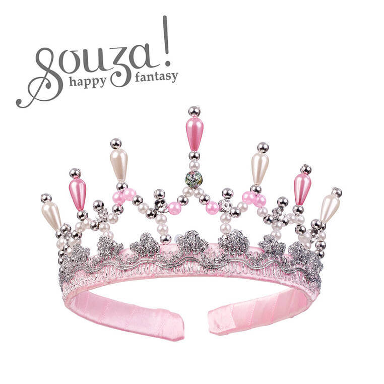 Korona tiara perłowo-różowa Mary / Souza!