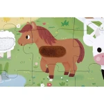 Puzzle sensoryczne Farma 20 el. 2+ / Janod