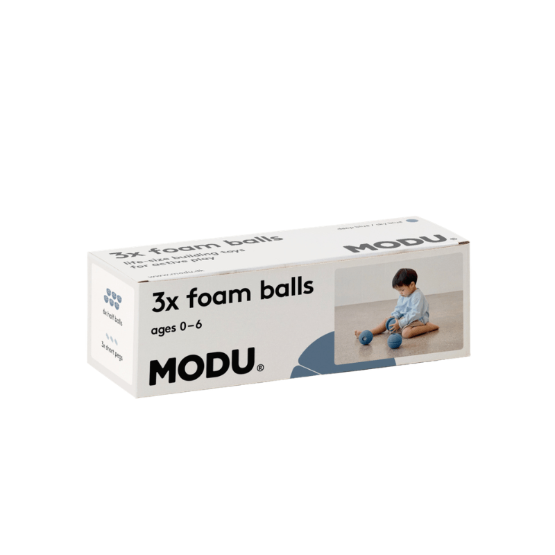 Zestaw 3 piłek piankowych Foam Balls - deep blue, sky blue / MODU