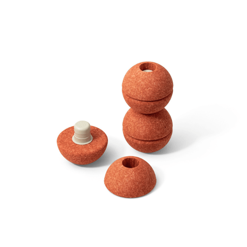 Zestaw 3 piłek piankowych Foam Balls - burnt orange, dusty green / MODU