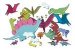 Naklejki z planszami do wyklejania - Dinozaury 3+ / Auzou