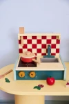 Składana drewniana kuchenka, zielona / Kids Concept