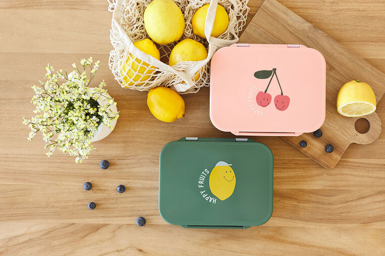 Lunchbox Bento z przegródkami Happy Fruits Lemon / Lassig