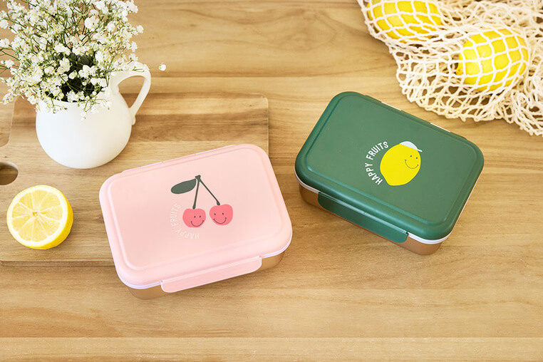 Lunchbox ze stali nierdzewnej Happy Fruits Cherry / Lassig