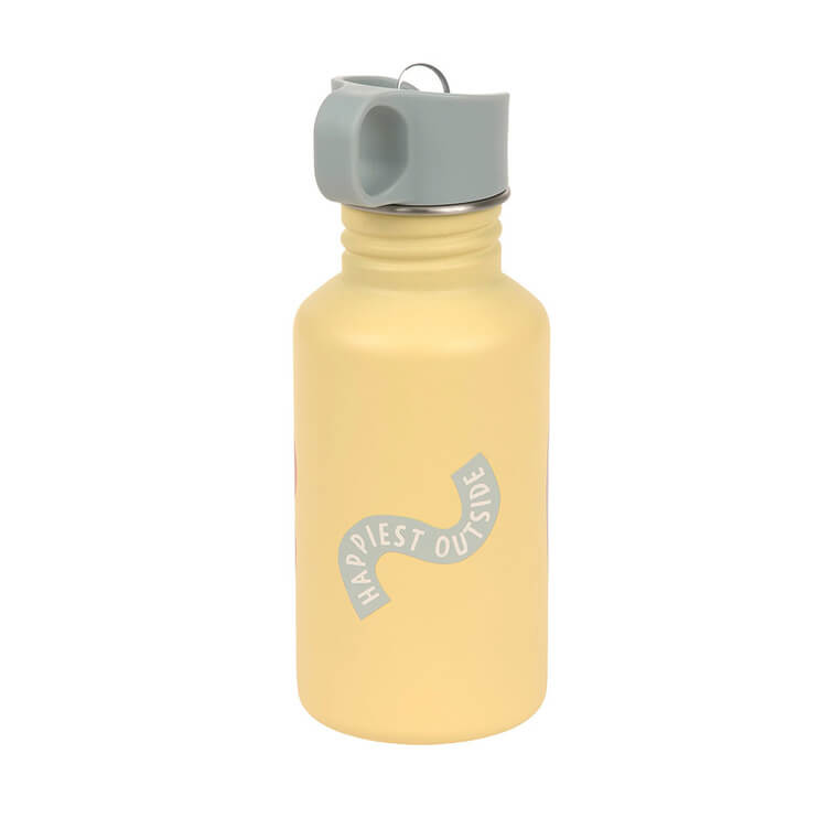 Bidon ze stali nierdzewnej z ustnikiem i uchwytem, 500 ml Happy Trails Flower / Lassig
