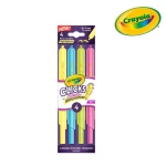 Flamastry zakreślacze automatyczne zmywalne Clicks 4szt. 8+ / Crayola