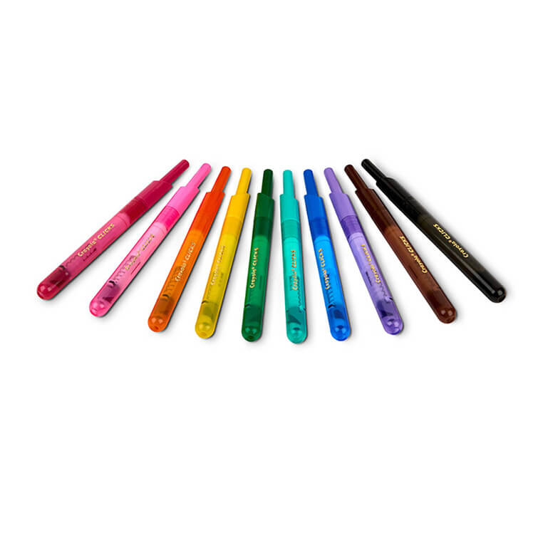 Flamastry automatyczne zmywalne Clicks 10szt. 8+ / Crayola