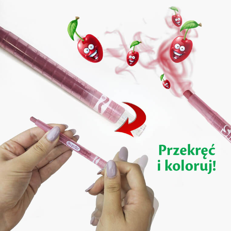 Kredki wykręcane zapachowe Silly Scents 12szt. / Crayola