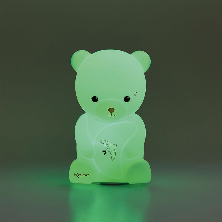 Silikonowa lampka nocna dotykowa USB, Miś Intempoler / Kaloo
