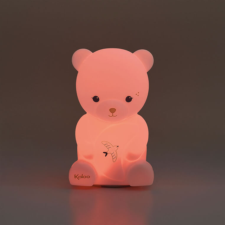 Silikonowa lampka nocna dotykowa USB, Miś Intempoler / Kaloo