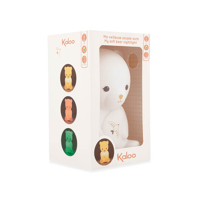Silikonowa lampka nocna dotykowa USB, Miś Intempoler / Kaloo