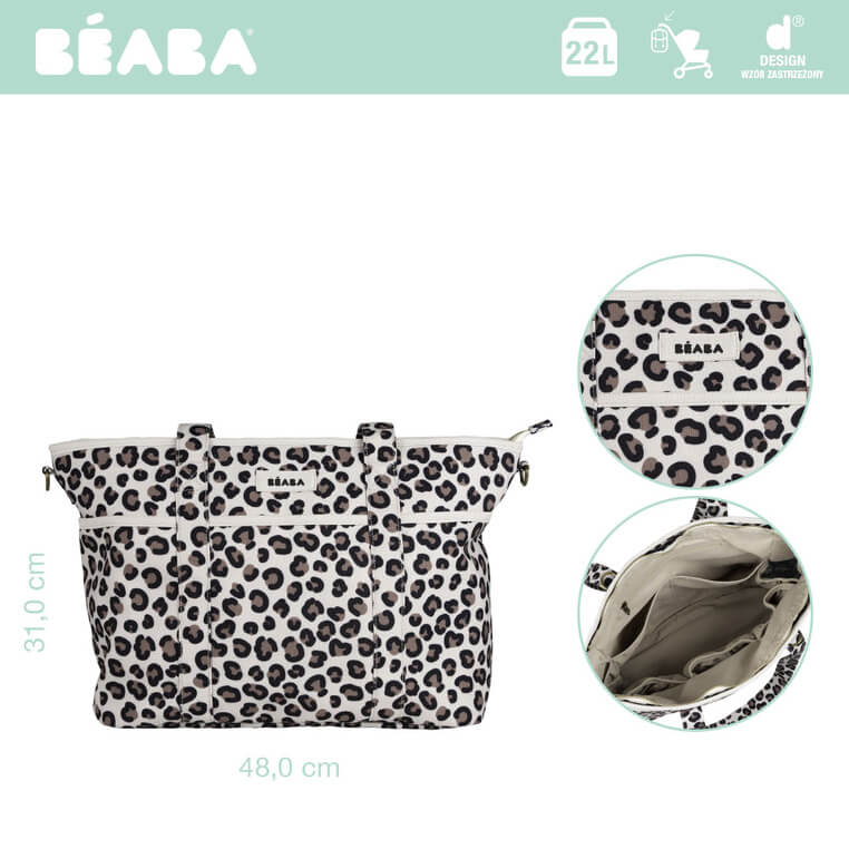 Torba dla mamy Madrid Leopard clay / Beaba
