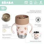 Kubek treningowy ze stali nierdzewnej 360° BigLove / Beaba