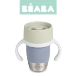Kubek treningowy ze stali nierdzewnej 360° Pebble / Beaba