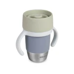 Kubek treningowy ze stali nierdzewnej 360° Pebble / Beaba