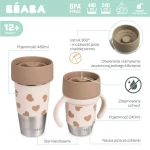 Kubek dla mamy i kubek treningowy 360° ze stali nierdzewnej Mini&Me BigLove, 2szt. / Beaba