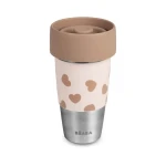 Kubek dla mamy i kubek treningowy 360° ze stali nierdzewnej Mini&Me BigLove, 2szt. / Beaba