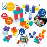 Zestaw klocków magnetycznych Magnetic Cubes - kostki z emocjami  / LUDI