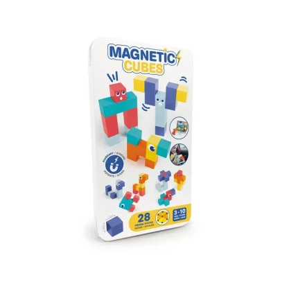 Zestaw klocków magnetycznych Magnetic Cubes - kostki z emocjami  / LUDI
