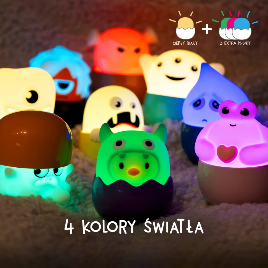 EGGY'S MYSTERY LIGHTS MONSTERS - Mini lampki niespodzianki / Eggy&Friends