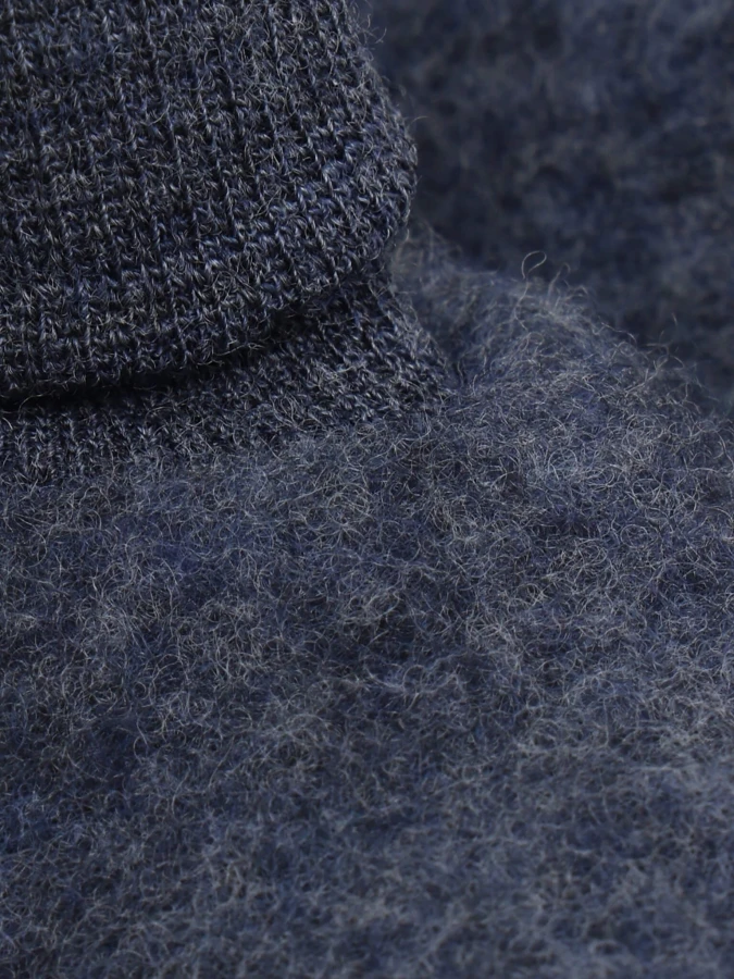 Buciki 100% wełny merino - Ombre Blue Melange / HUTTEliHUT