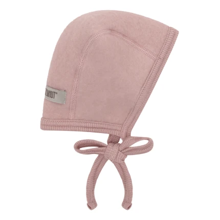 Czapka bonetka 100% wełny merino - Mahogany Rose / HUTTEliHUT