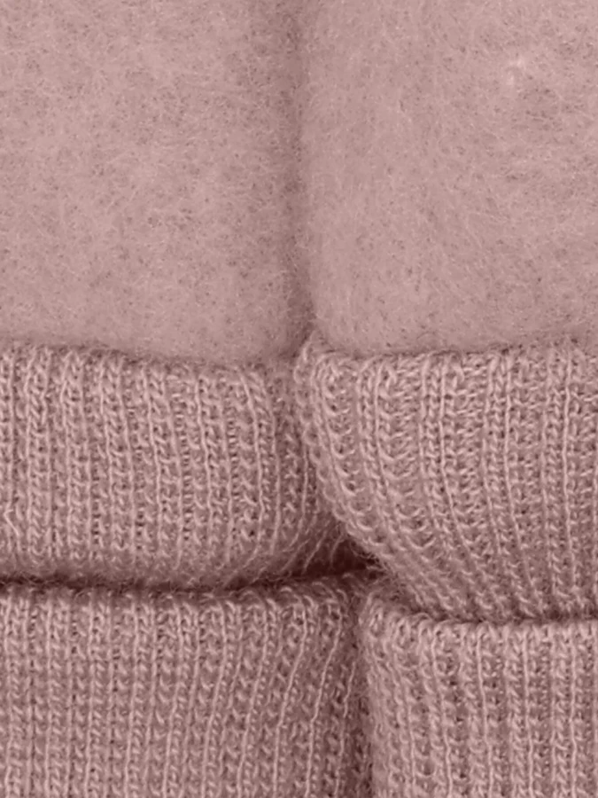 Rękawiczki 100% wełny merino - Mahogany Rose / HUTTELiHUT