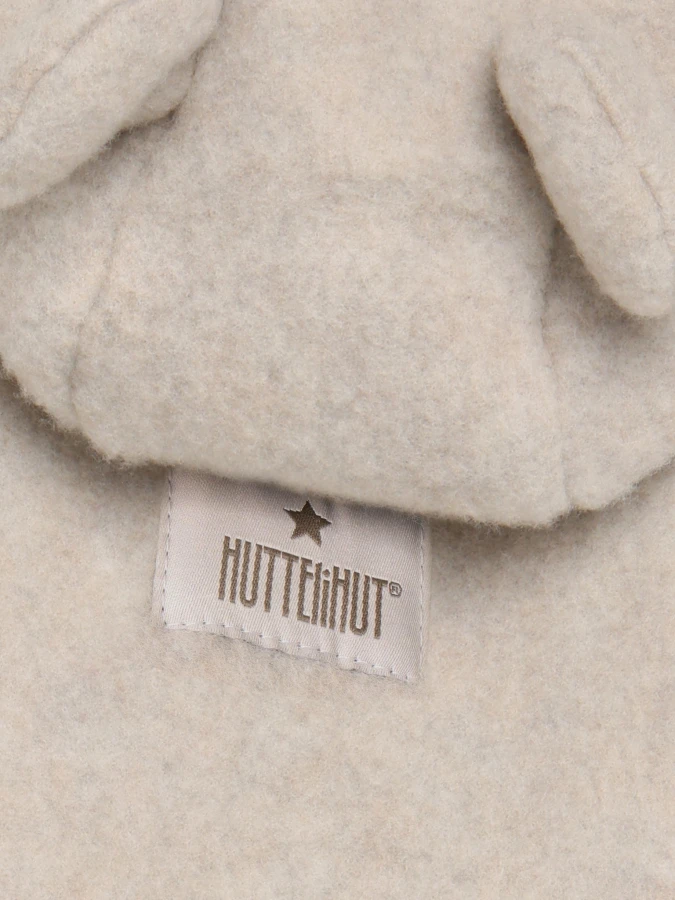 Kurtka 100% wełny merino - Camel Melange / HUTTEliHUT