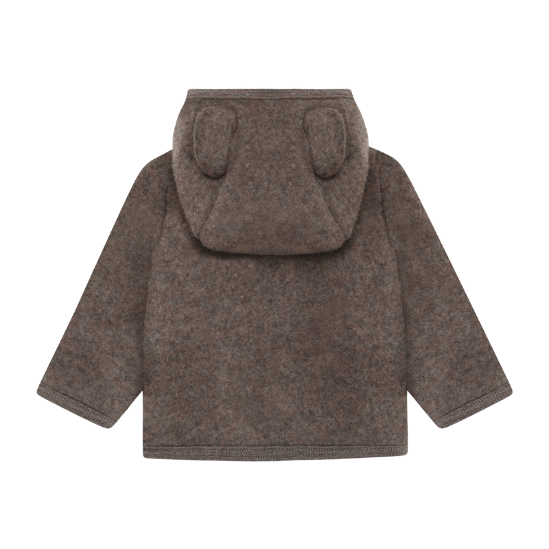 Kurtka 100% wełny merino - Brown Melange / HUTTEliHUT