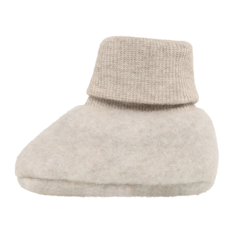 Buciki 100% wełny merino - Camel Melange / HUTTEliHUT