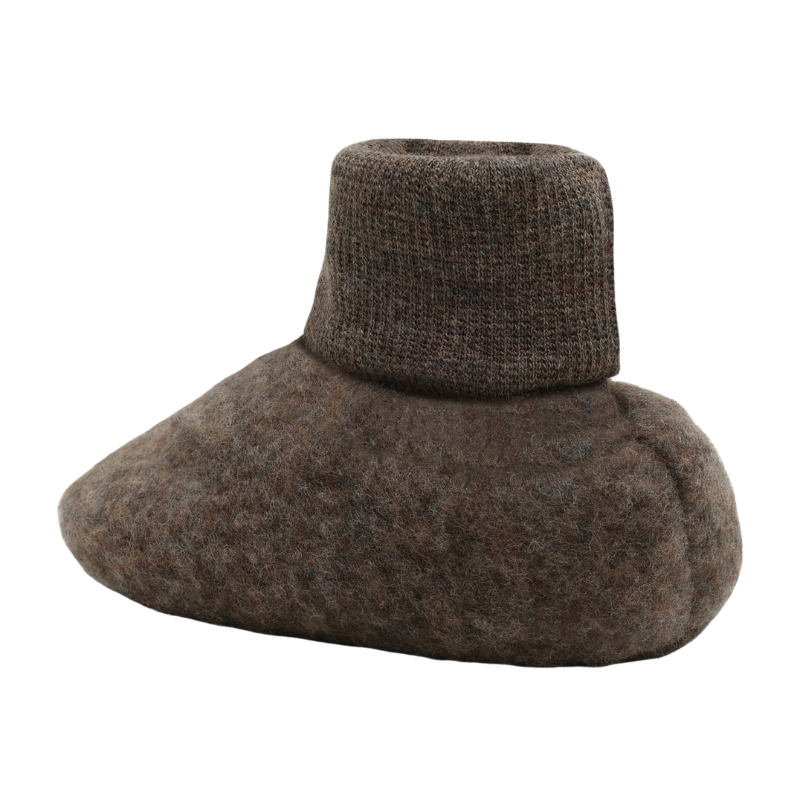 Buciki 100% wełny merino - Brown Melange / HUTTEliHUT