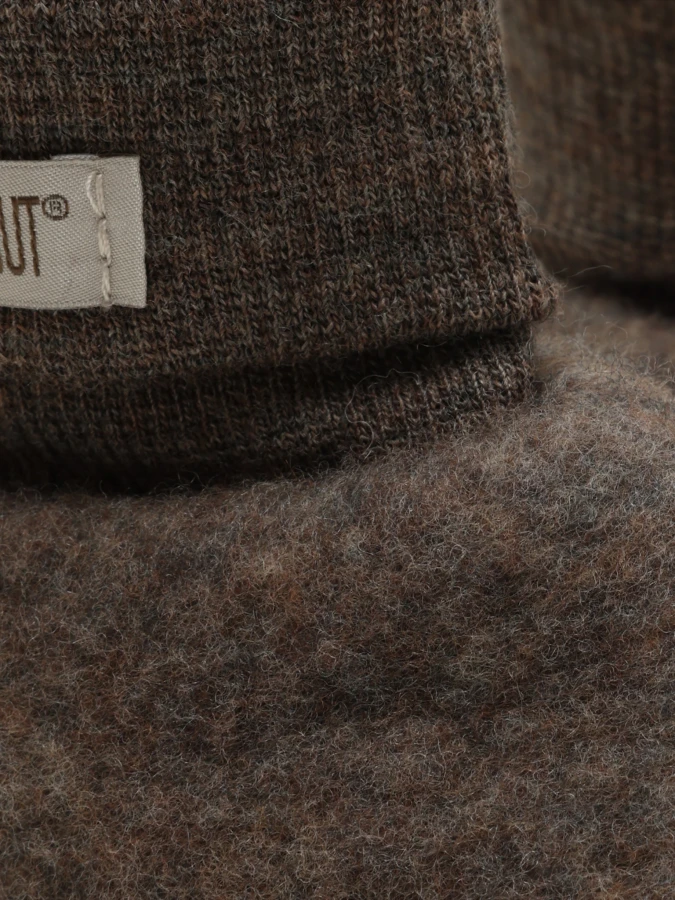 Buciki 100% wełny merino - Brown Melange / HUTTEliHUT