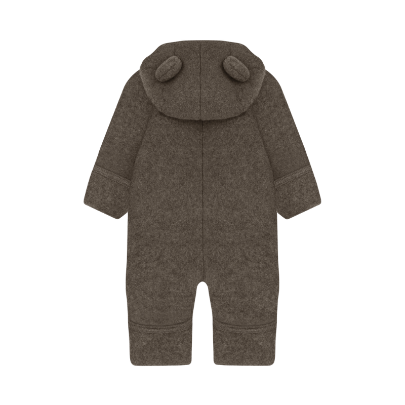Kombinezon 100% wełny merino - Brown Melange / HUTTEliHUT