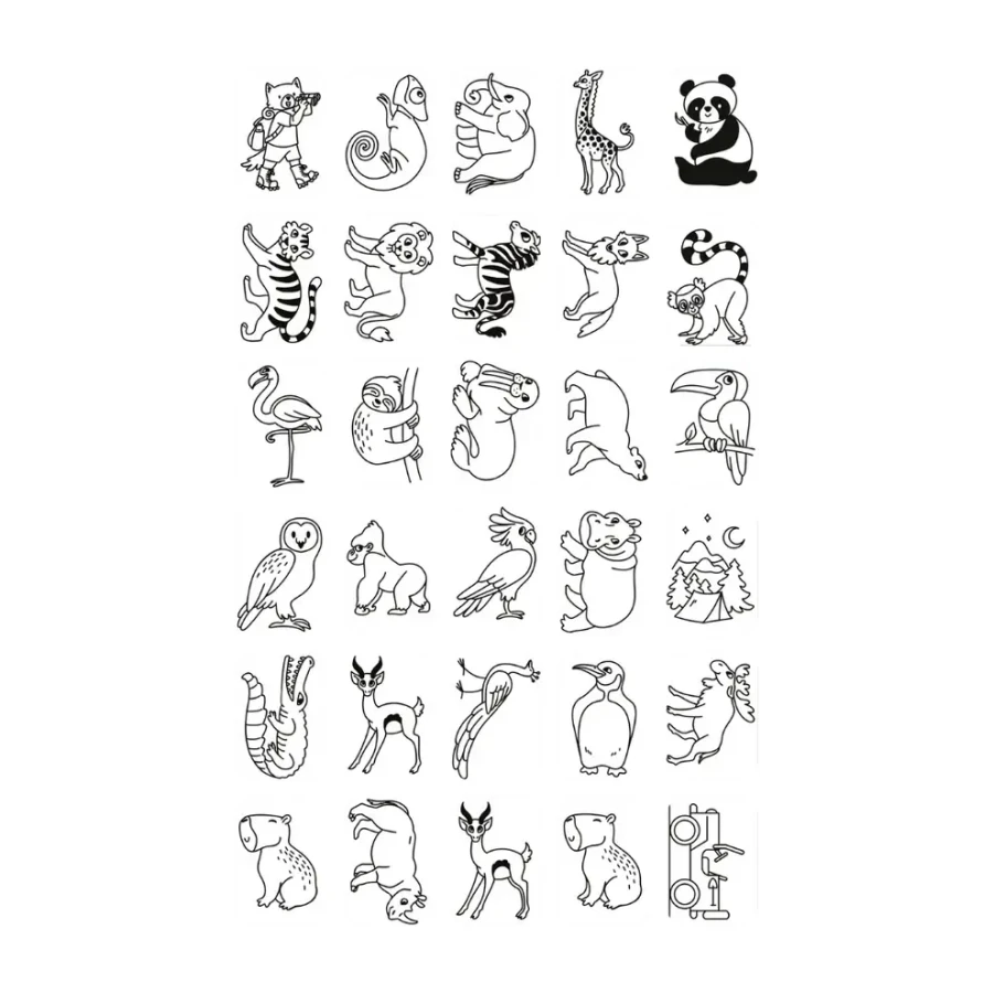 Wkłady uzupełniające REFIL KIDYDRAW-MINI - Once upon a time and Animals / Kidywolf