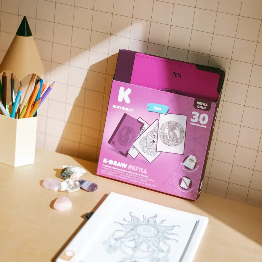 Wkłady uzupełniające REFIL KIDYDRAW-PAD 10+ - Zen / Kidywolf