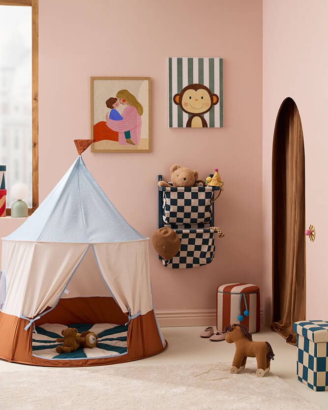 Pufa ze schowkiem CIRCUS - brązowa / Kid's Concept