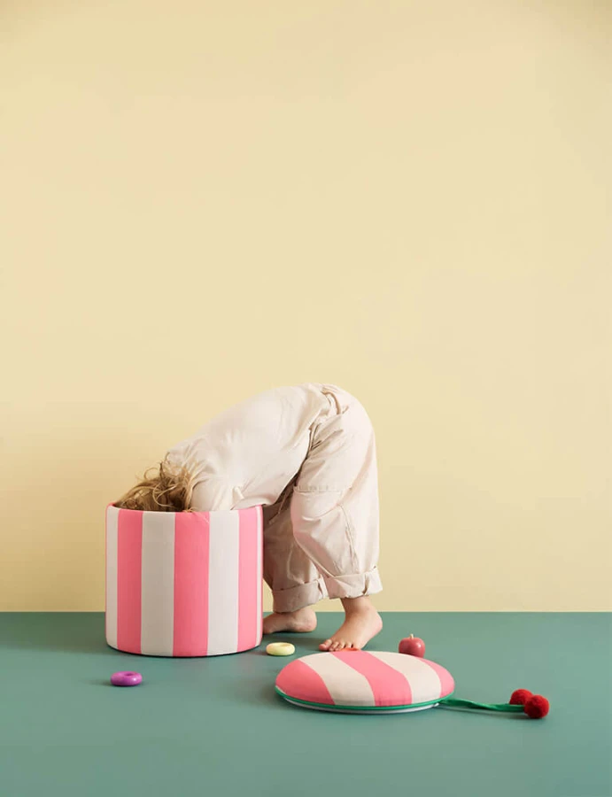 Pufa ze schowkiem CIRCUS - różowa / Kid's Concept