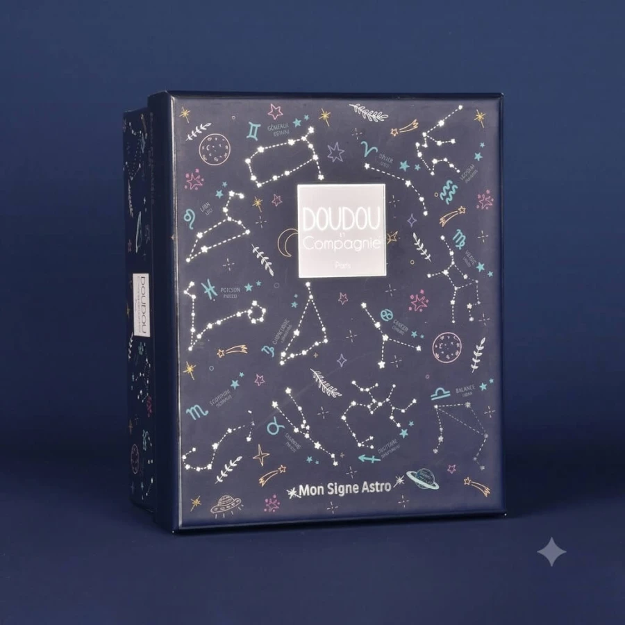 Pluszowy królik ze znakiem zodiaku DOUDOU ASTRO 12cm - Byk / Doudou et Compagnie