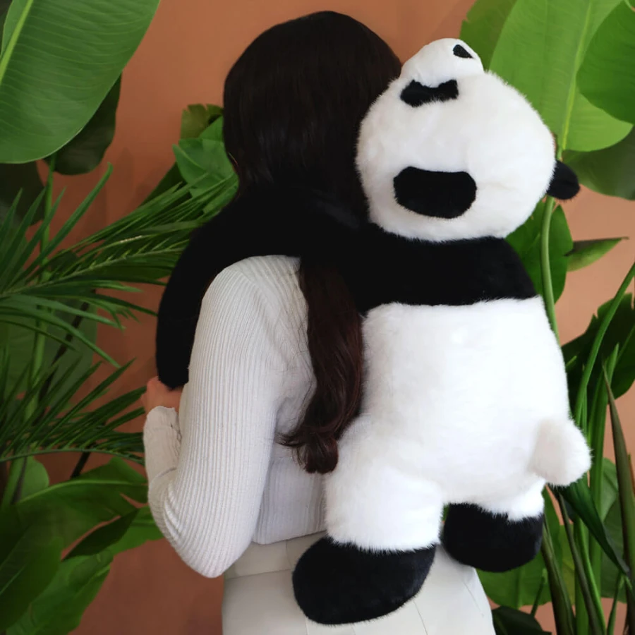 Pluszowa obciążeniowa panda Podcoll Histoire d'Ours - czarno-biały / Histoire d'Ours